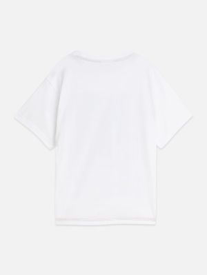 T-shirt blauwe opdruk 101