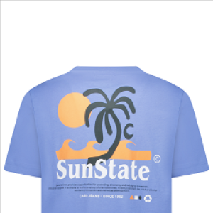 T-shirt opdruk 71/grey blue