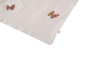 T-shirt vlinders ecru