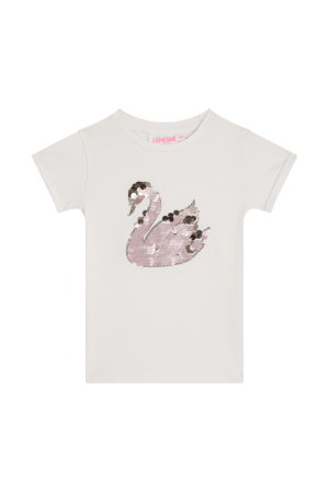 T-shirt zwaan ecru