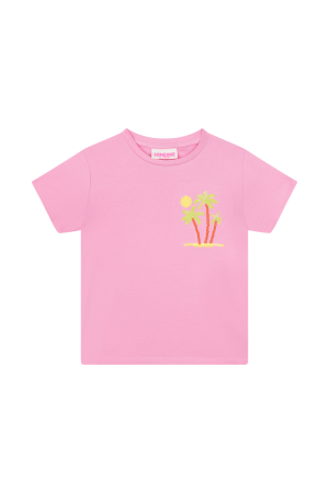 T-shirt palmboom pink