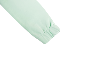 Hoodie met rits, roze palmboom soft mint