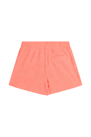 Short schelpen print fluo coral