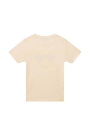 T-shirt smiley dark ecru