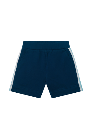 Short witte streep op zijkant dark blue