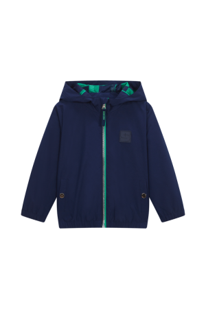Jas groen rits dark blue