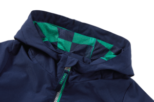 Jas groen rits dark blue