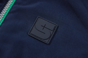 Jas groen rits dark blue