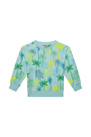 Sweater pamlbomen soft blue
