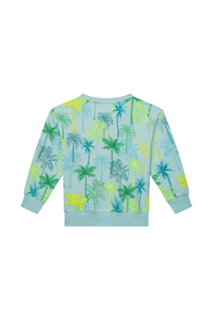Sweater pamlbomen soft blue