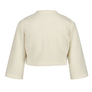 Bolero gaatje structuur ecru