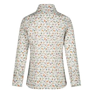 Hemd print gitaar white/multi