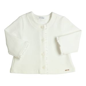 Gilet met franjes off white
