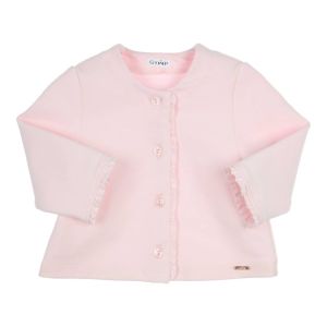 Gilet met franjes old rose
