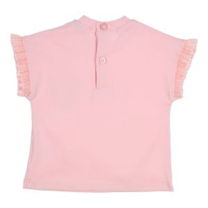 T-shirt geruit zakje rose