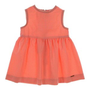 Kleed vichy ruit orange-beige