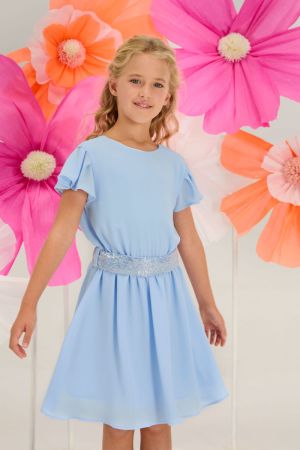 Kleed voile blue