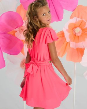 Kleed voile neon pINK