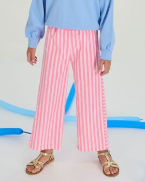 Broek gestreept lightpink/white