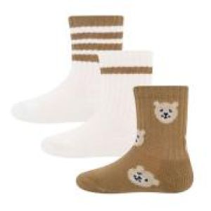 Kousen 3-pack, rib-teddy 0001
