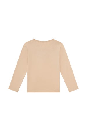 T-shirt hartjes beige