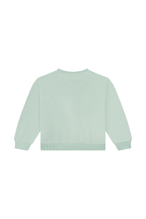Sweater bloemen mint