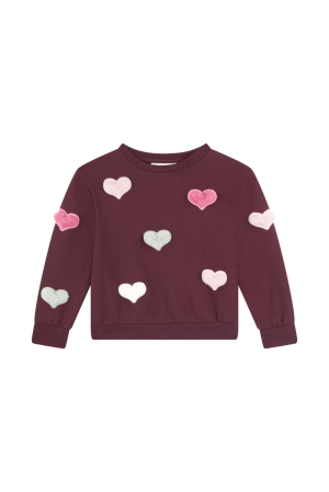 Pull fantasie dark bordeaux