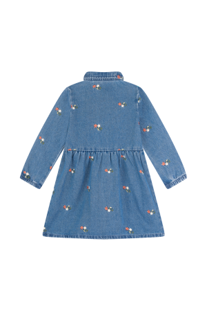 Kleed jeans broderie denim blue