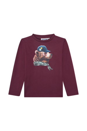 T-shirt beer met pet bordeaux