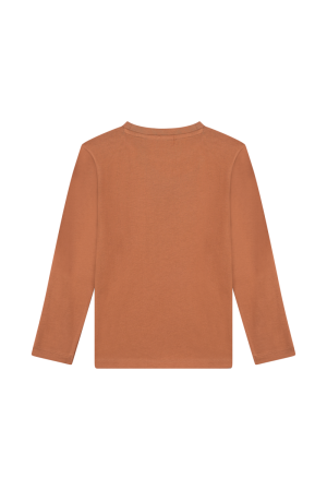 T-shirt hond cognac