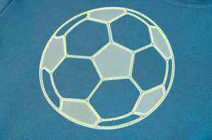 Sweater gilet met kap, voetbal dark teal