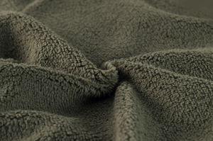 Sweater fleece, smiley khaki