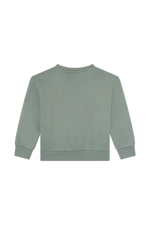 Sweater all-over print dark khaki