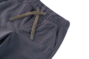 Broek elastiek, ruitjes motief antracite