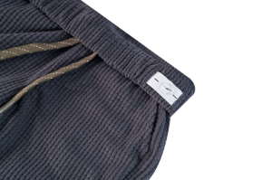 Broek elastiek, ruitjes motief antracite