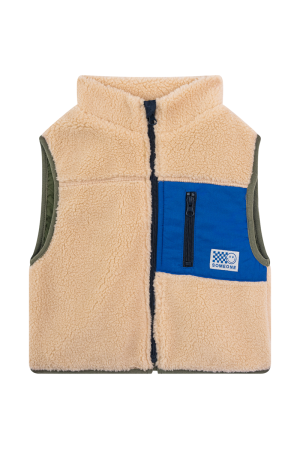 Bodywarmer teddy beige