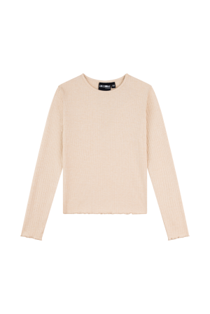T-shirt rib beige