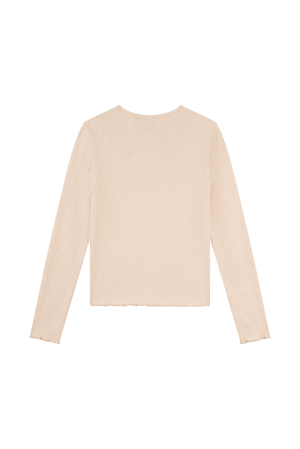T-shirt rib beige