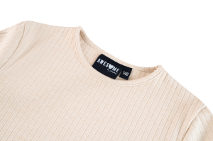T-shirt rib beige