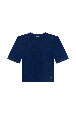 Pull km zachte stof navy