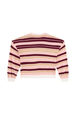 Pull gestreept dark ecru