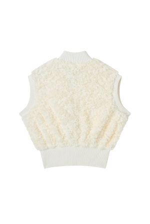 Bodywarmer pels ecru