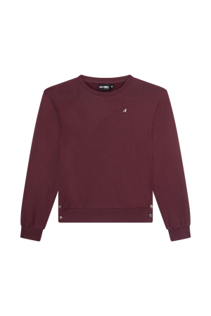 Sweater effen dark bordeaux