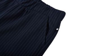 Broek krijt streepje dark blue