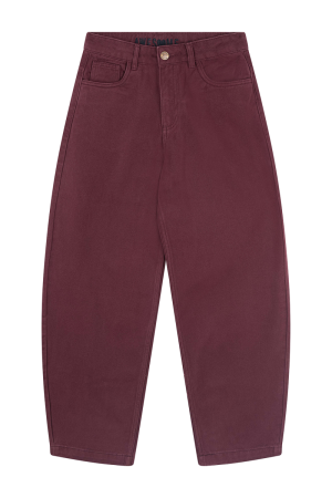 Broek balloon fit dark bordeaux