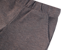 Broek bandplooien  dark grey melan