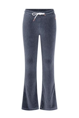Broek flaire zachte stof ice grey