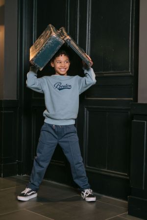 Sweater ronde hals jeans blue