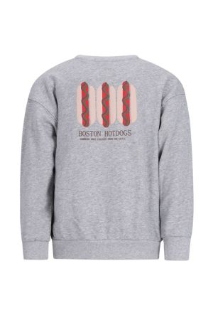 Sweater ronde hals grey melange