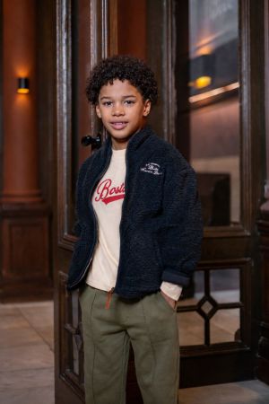 Sweater gilet teddy navy